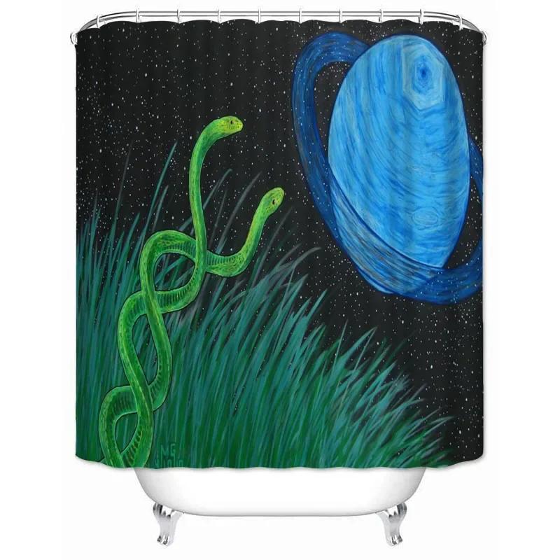 

3D Printed Alex Grey Shower Curtain Waterproof Bathroom Polyester Fabric Psychedelic Bathroom Curtain With 12 Hooks Bath Screen W60H190(CM)-1 Pcs