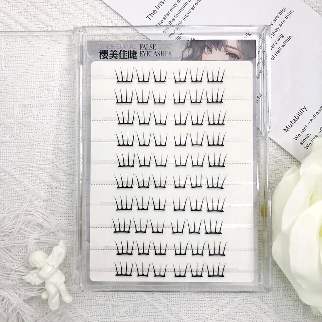 11-13mm Glue Free False Eyelashes Natural Cosplay False Eyelashes for Beginner & Proficients Friendly