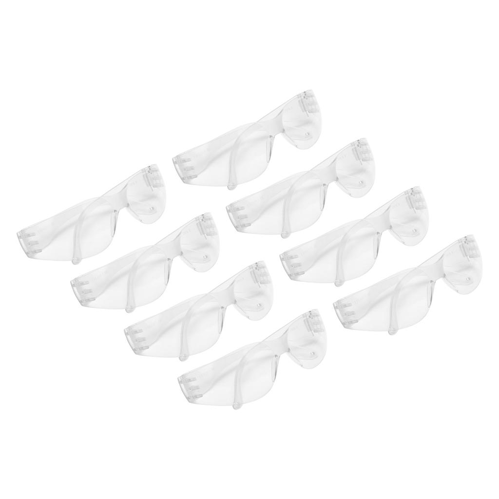 8pcs Safety Goggles AntiImpact Dustproof Eyes Protector for Riding Woodworking Construction Work