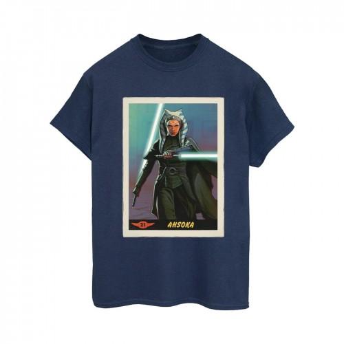 STAR WARS Womens/Ladies The Mandalorian Ahsoka Cotton Boyfriend T-Shirt