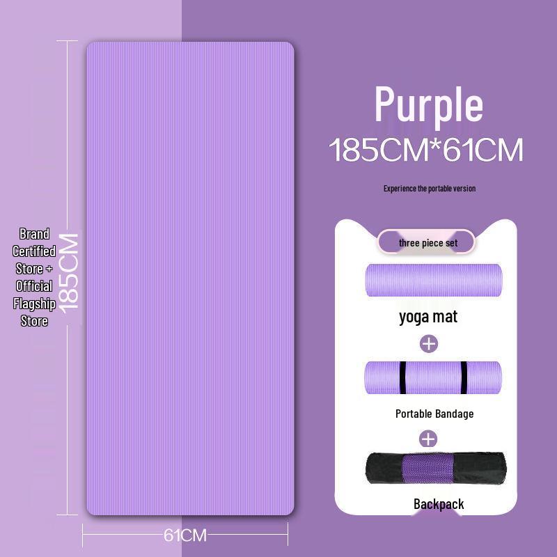 Verdickte & Extragroße Yogamatte für Anfänger - Unisex Heim-Trainingsmatte