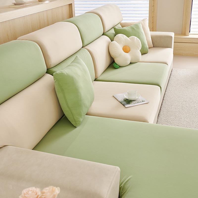 Cool Feeling Ice Silk Summer Lazy Stretch Sofa Cover Cover All-Inclusive Sofa Cushion New Sofa Cover Non-Slip