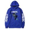 2023 Autumn-Winter GORILLAZ Cartoon Pullover Hoodie - Plus Size Trendy Hooded Sweatshirt