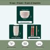 Eco-Friendly Rice Husk Disposable Tableware Set