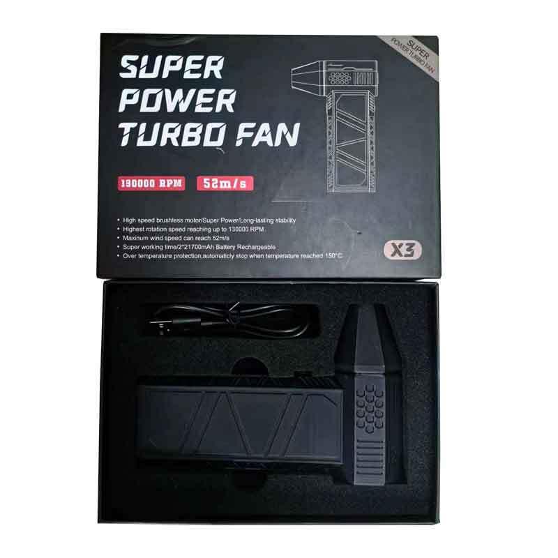 Mini Turbo Jet Fan Electric Air Duster with 3 Gear Adjustable 130000RPM Wind Speed 52m/s Car Computer Cleaning Blower Tool