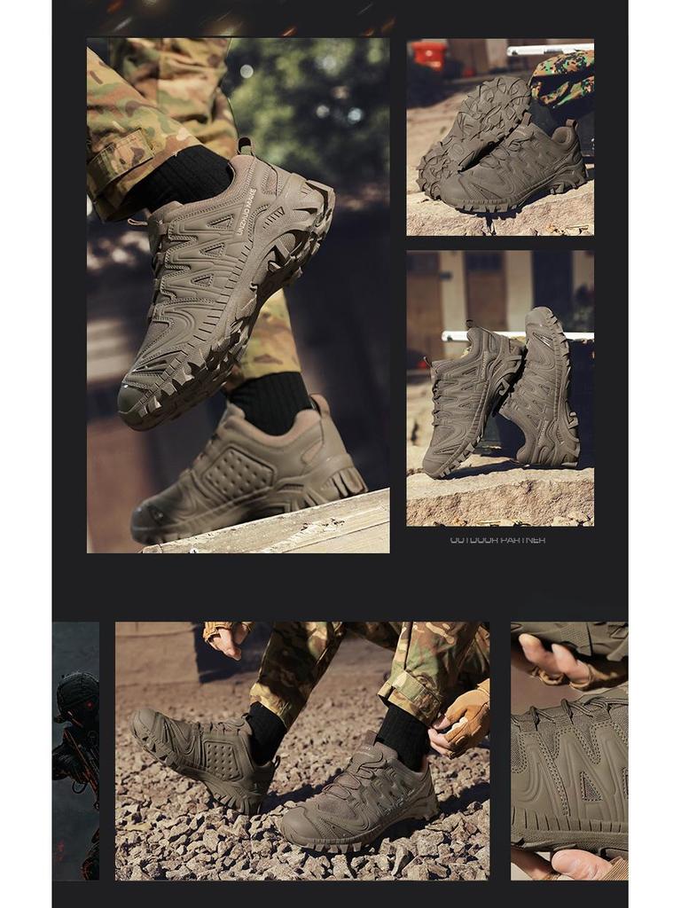 2025 Single Person Low-Top Water-Repellent Mountaineering Shoes for Outdoor Travel