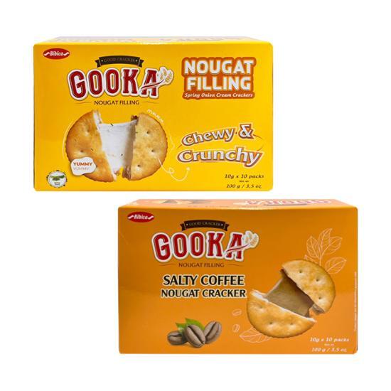 Vivica Gukanuga Cracker 100g, choose 2 types (original, salty coffee), Korean snacks Guka Nougat Peel Link Lacquer 100g