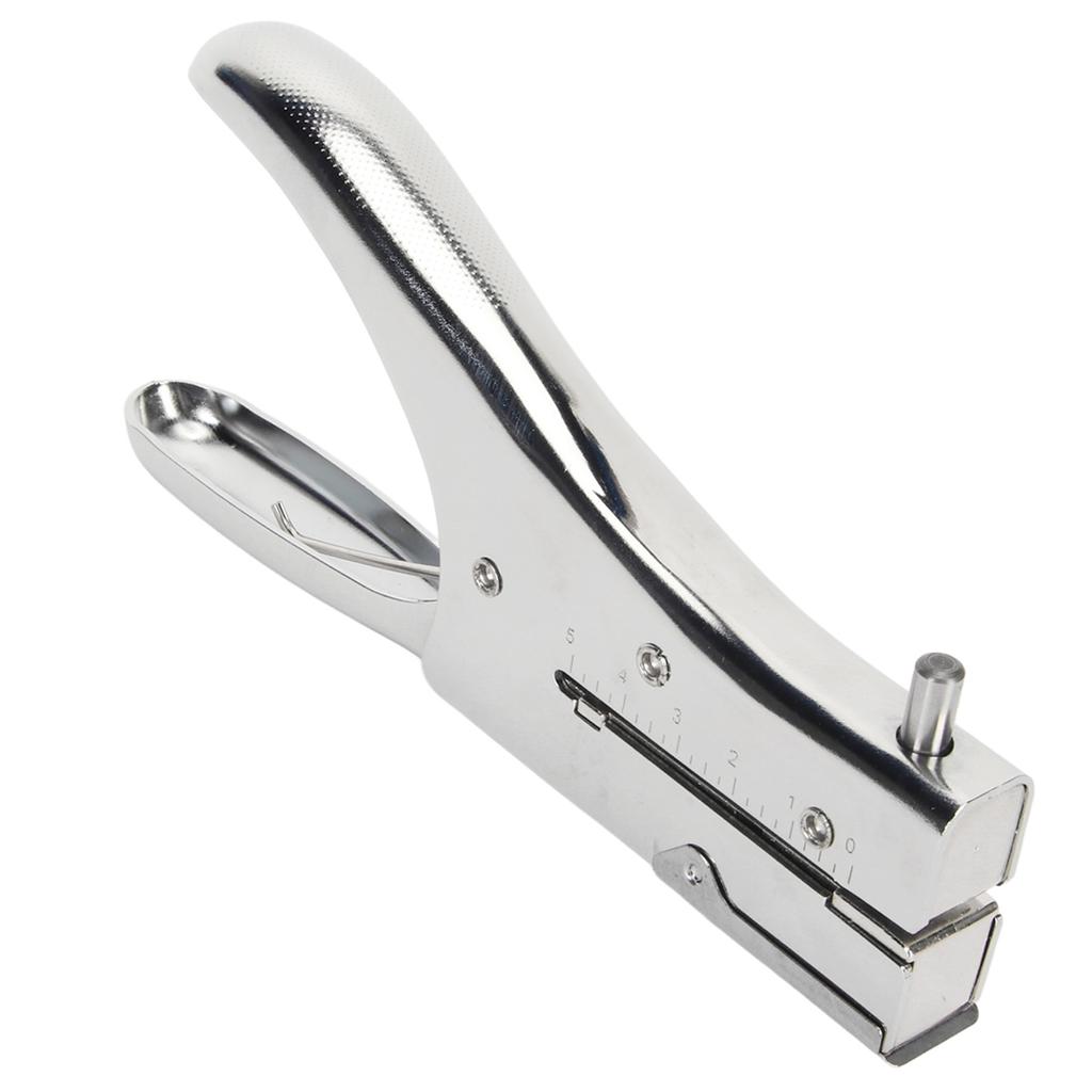 Single Hole Punch Deep Penetration Labor Saving Handheld Metal 3mm  Hole Puncher for Paper Cardbo