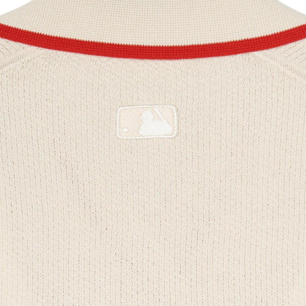 New MLB SS24 New York Yankees Knitwear Women's Cream 3FKPV0141-50CRD