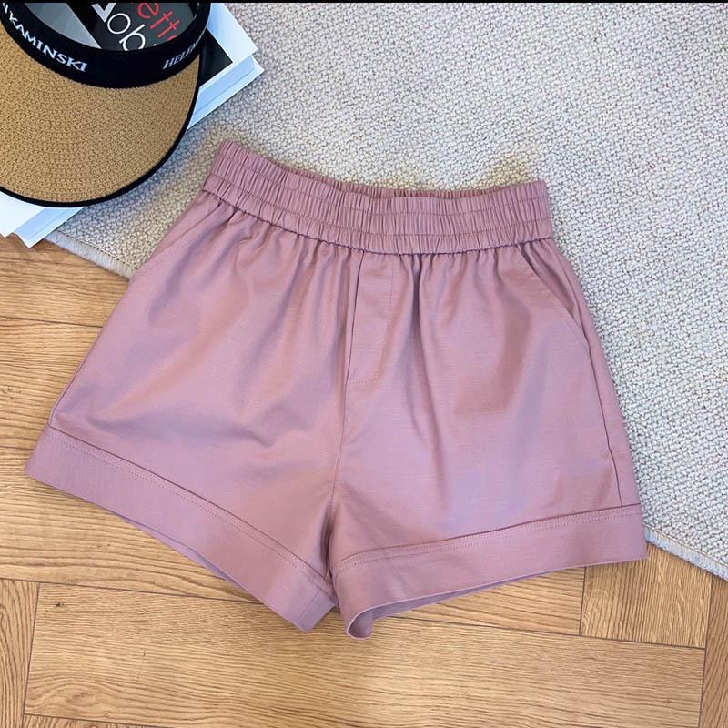 

Европейские шорты А-силуэта с широкими штанинами и высокой талией для женщин - Лето 2025 Extra Large розовый