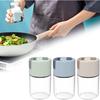 Metering Salt Shaker, Glass Metered Salt Dispenser, Press Type Quantitative Salt Glass Seasoning Bottle, Can Spice Salt Cumin Powder Pepper Shakers