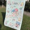 CZ005 Original Printed Double-Sided Flannel Blanket, Air Conditioning Blanket, Nap Scarf, Blanket