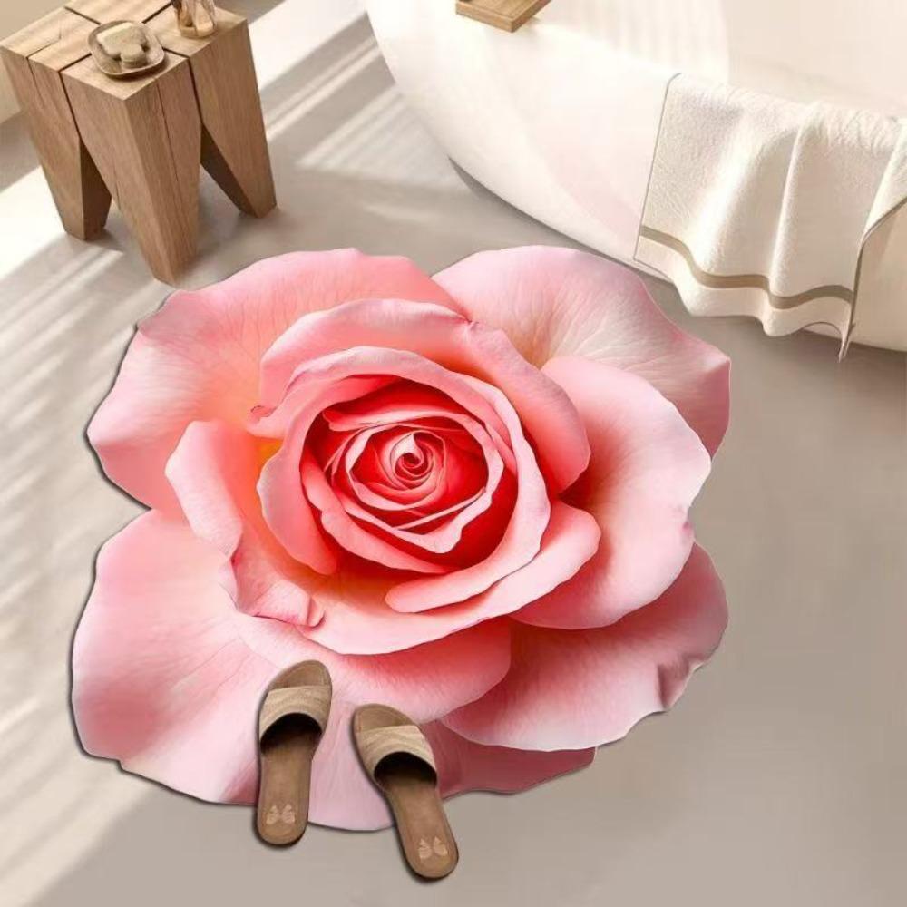 

Мягкий ковер с цветочным рисунком, нескользящий дверной уплотнитель, коврик для пола в ванной комнате для гостиной, чайного столика, прикроватный A