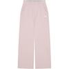 Loose Mid-Rise Elastic Straight Leg Casual Pants Women Bottoms Light-Pink NP6KR31B