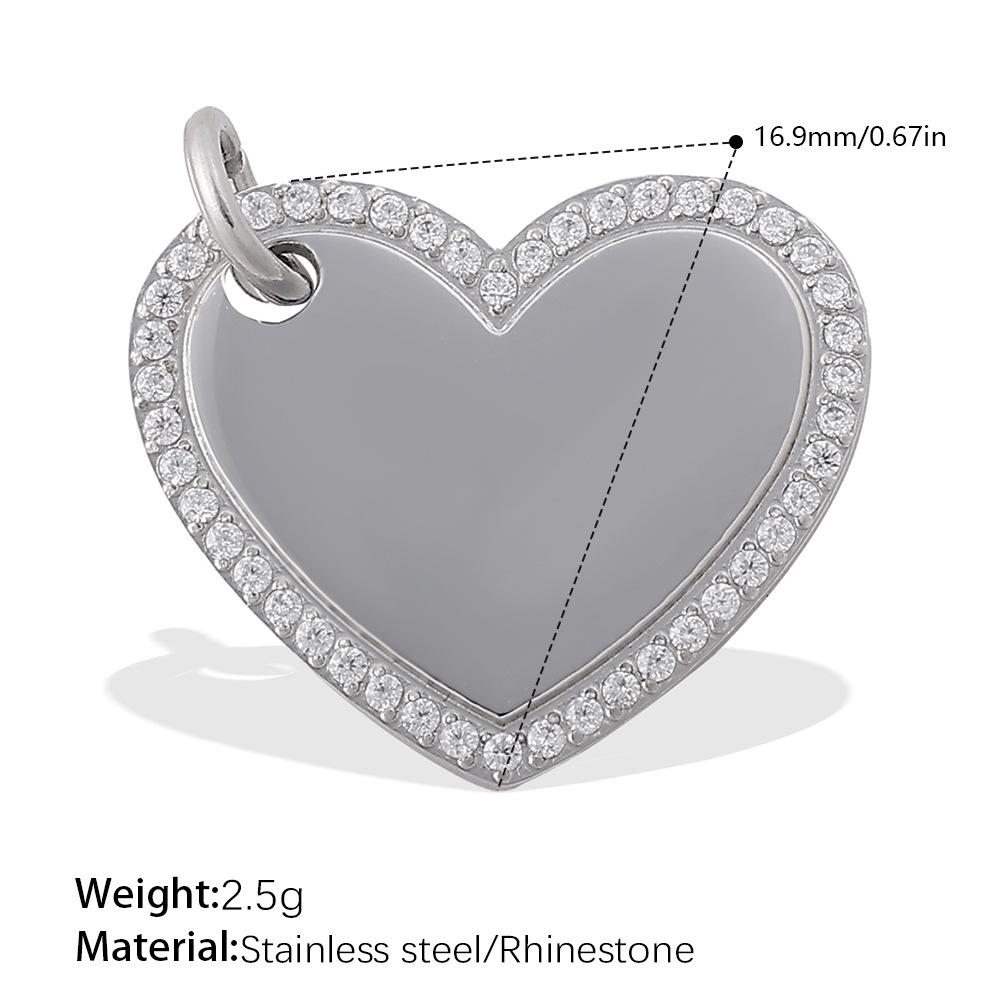 Ocean Wind Retro Diy Key Love Pendant Stainless Steel Gold-Plated Various Style Accessories