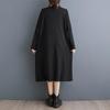 Long sleeve Plus size vintage Plaid new in dresses for women casual loose spring autumn dress