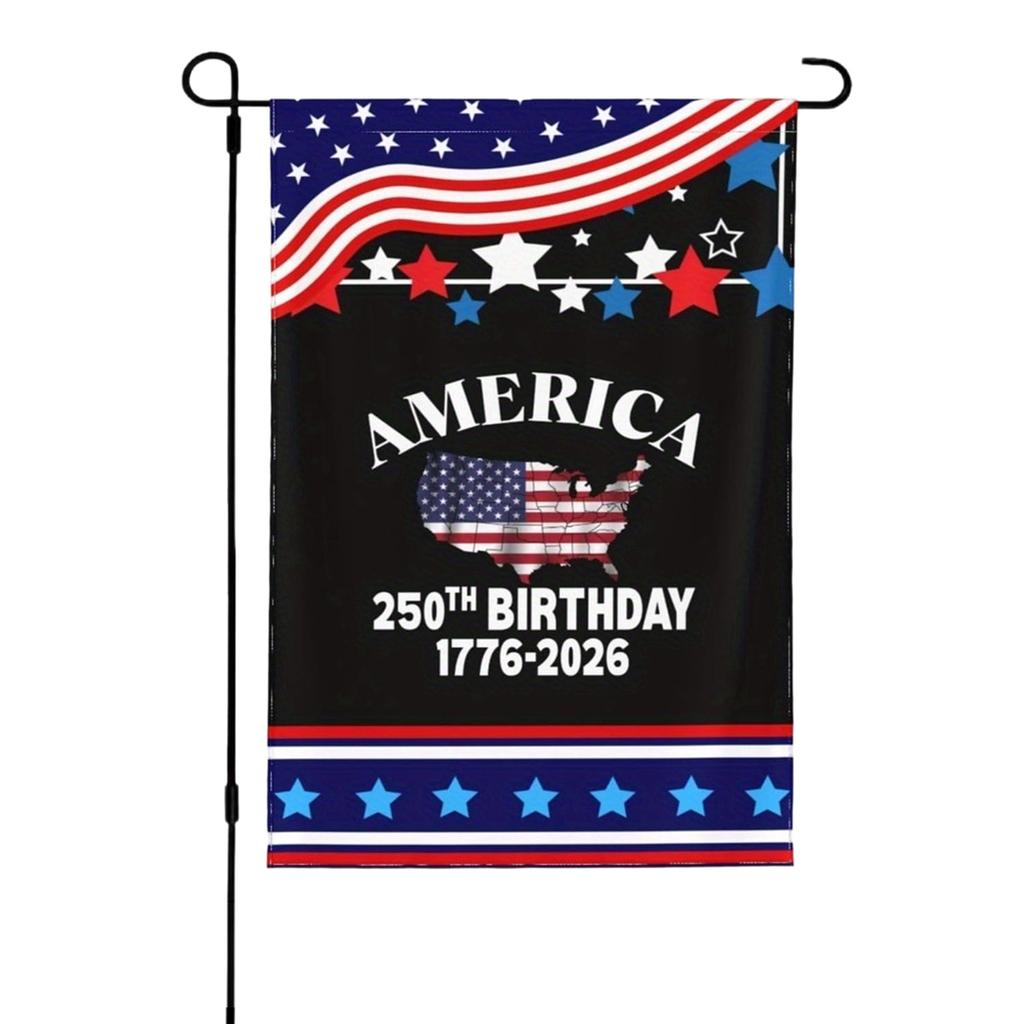 Garden Flag Commemorating The 0th Anniversary Of The Founding Of The United States, 0th Anniversary Banner, Double-sided House Flag For The Yard.