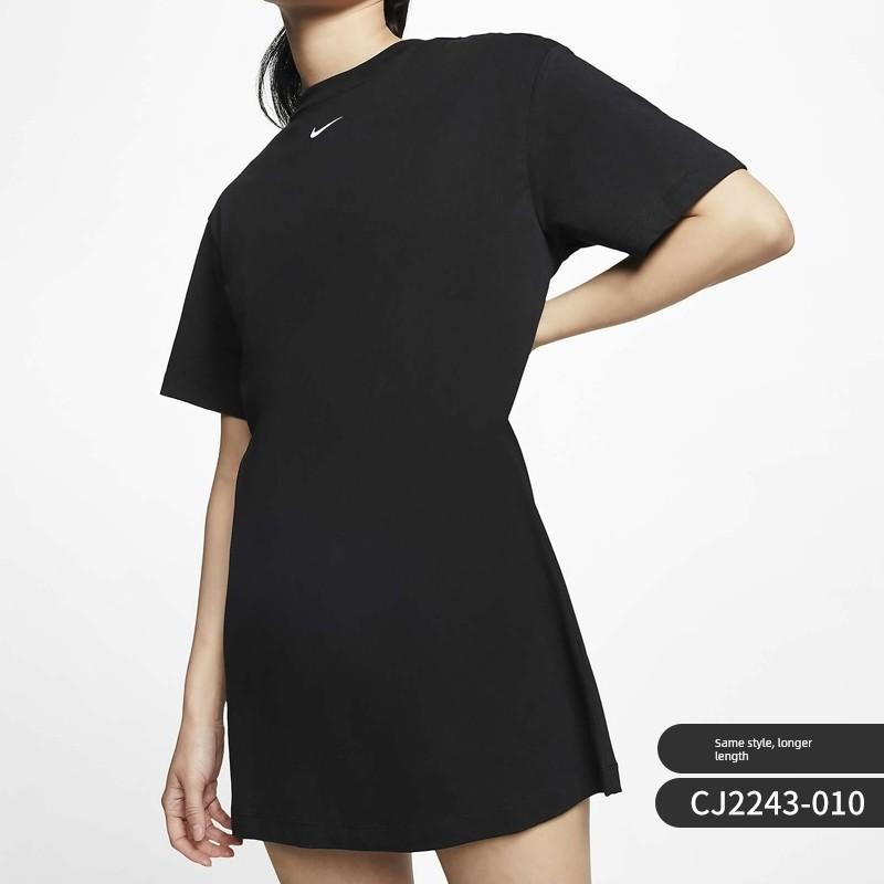 Nike/Nike Genuine New Summer Women s Sports Knitted Breathable Short-Sleeved Dress Cj2243-200 S