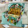 Cartoon Animal Crossing New Horizons Soft Plush Blanket,Flannel Blanket Throw Blanket for Living Room Bedroom Sofa Cover Child