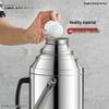 Large Capacity Stainless Steel Teapot & Thermos for Dorm Use