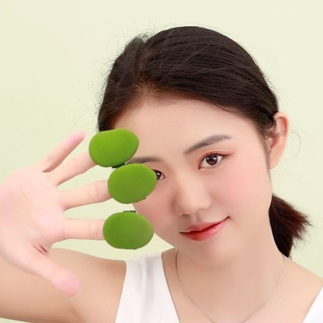 Jericoure - Набор из 8 штук: Мини-пуховка для пудры Set of 8 - Green