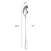 Creative Stainless Steel Long Handle Spoon Set for Ice Cream, Coffee, and More
