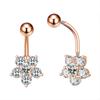 Edelstahl Bauchnabelpiercings Schmetterling Körperpiercing Schmuck Vintage Bauchnabelringe Mädchen