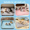 Washable Washable Pet Pad Chenille Fleece Fleece Bedding Mat Durable Small Animal Liner  Guinea Pig