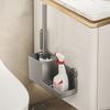 Durable Toilet Brush Set Wall Mounted Floor Toilet Cleaning Tool  Bath Accessories