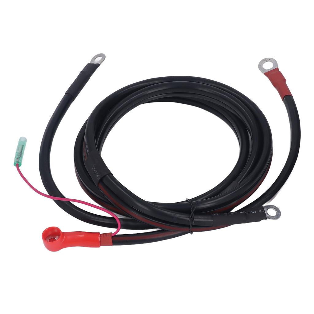 Battery Cable Black 2M Pure Copper Battery Cable Replacement for Parsun Powertec Outboard Engine 15‑85HP