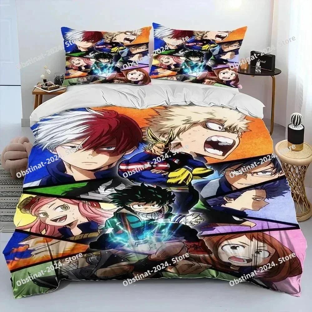 3D Anime My Hero Academia Izuku Deku Bedding Set Printed single Comforter Quilt Duvet Cover Pillow Case 3 Pieces Kids Adult Size