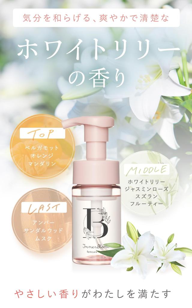 Inner Blanc Femcare Foam 100mL 1 Month Zone Care Mild (Approx. Supply) [Delicate Soap, Foam, Acidity]
