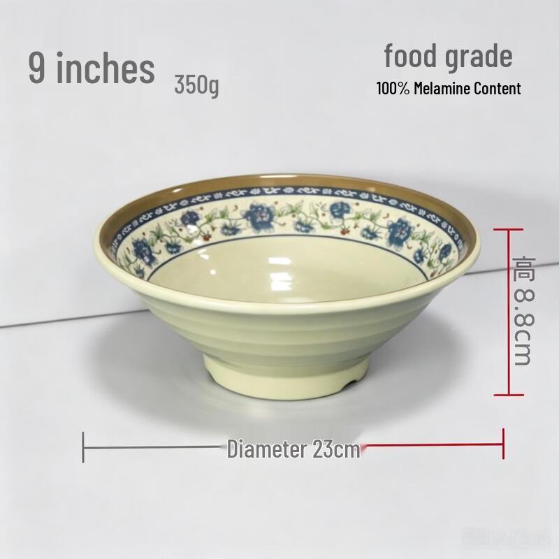 Chuzhou Melamine 9-inch Chinese Style Conical Bowl
