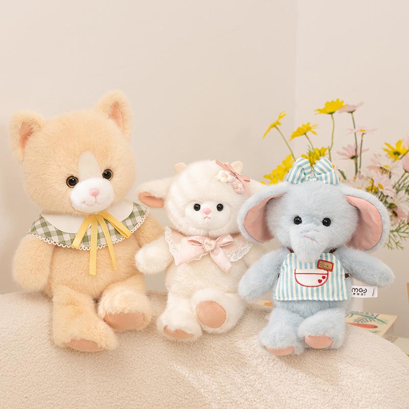 New plush toy Yumi series rag doll lamb elephant cat doll children's doll