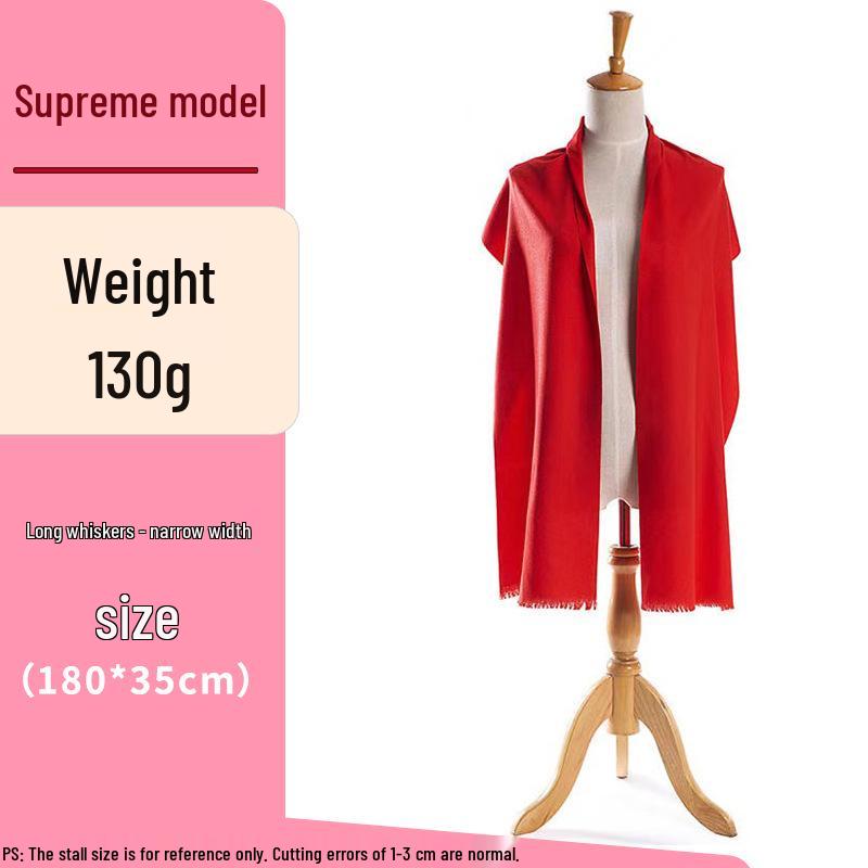 Wysokiej jakości czerwony szalik z nadrukowanym logo na spotkania roczne i wesela