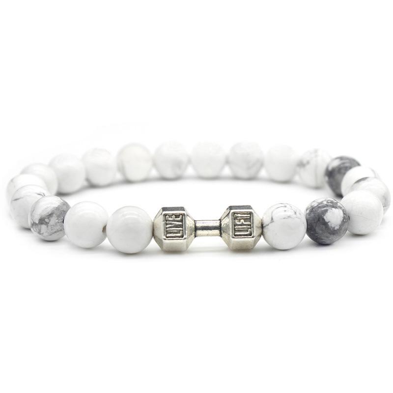 2023 Best-Selling White Turquoise Dumbbell Bracelet