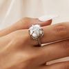 INS Fashion Silver Color Minimalist Irregular Twined Finger Rings Creative Geometric Punk Opening Rings for Women Girls Jewelry
