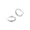 Korean Style Retro C-Shaped S925 Sterling Silver Earrings