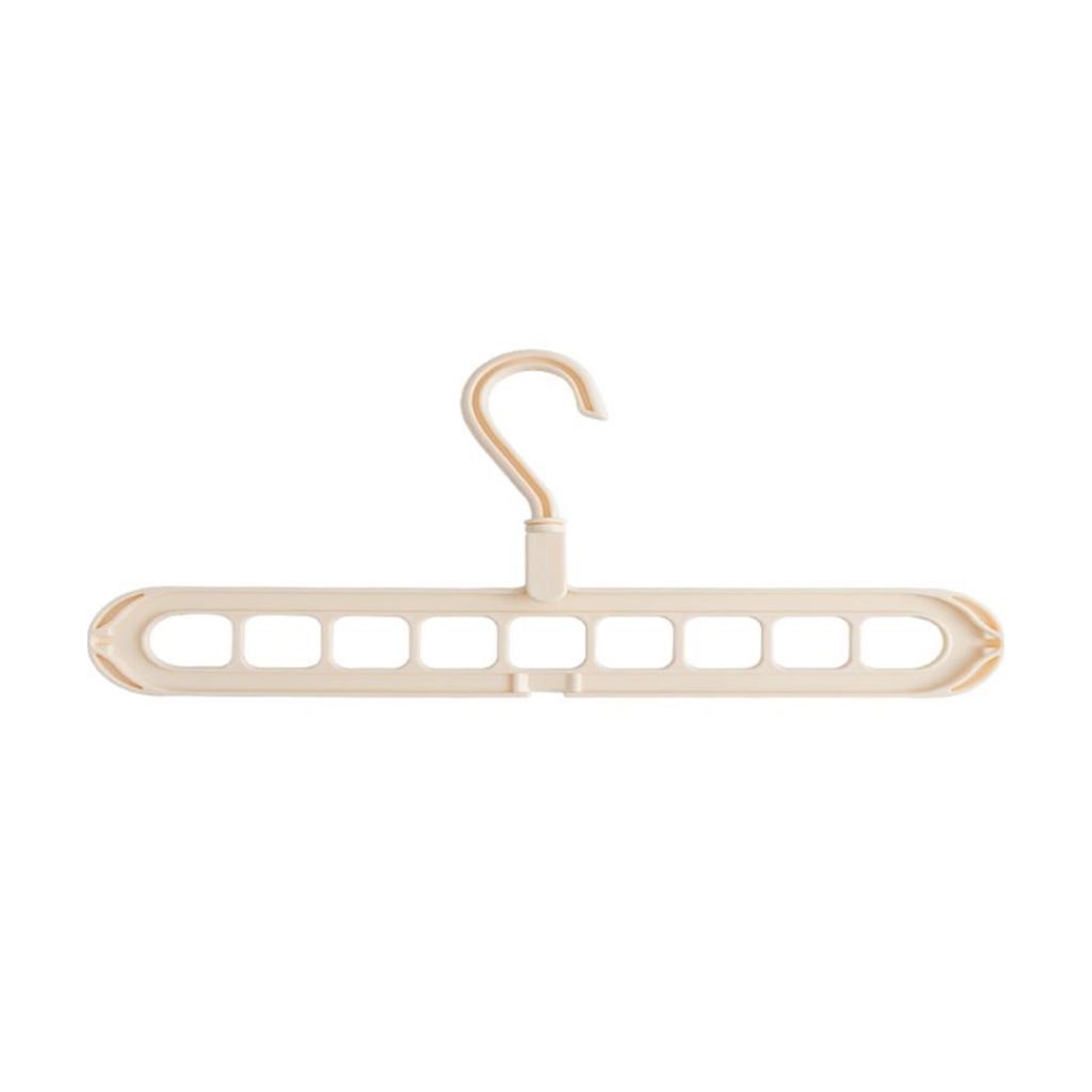 1pc - Nine hole multifunctional magic folding clothes hanger, convenient storage and space saving storage cabinet