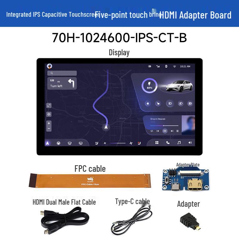 Weixue 7" IPS/QLED Display 1024×600 Thin & Light Optional Touchscreen