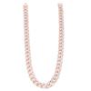 22in Cuban Necklace Alloy Diamond Link Chain Choker Stylish Neck Jewellery for Couples WomanRose Gold
