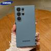 Husă moale oficială din silicon lichid rezistentă la șocuri pentru Samsung Galaxy S25 S24 S26 S22 S23 Ultra Plus S25 FE, husă de protecție de culoare solidă