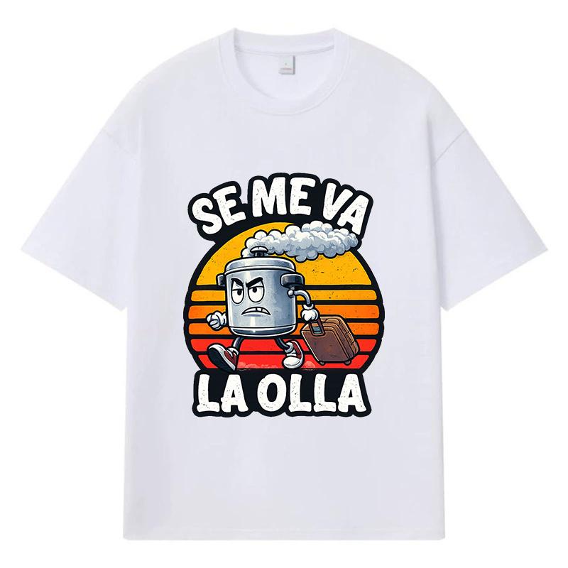 2026 Cartoon Pot Character Printed Graphic Y2k Harajuku Streetwear 100% Cotton T Shirt Casual Oversized Summer Men T-shirt S