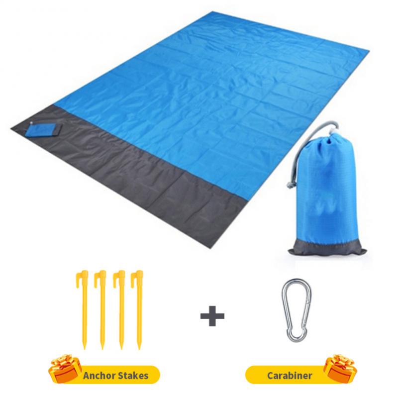 200210CM Water Resistant Folding Camping Mat Ultralight Pocket Beach Blanket For Camping Hiking Outdoor Use Picnic Mat Sand Beach Mat