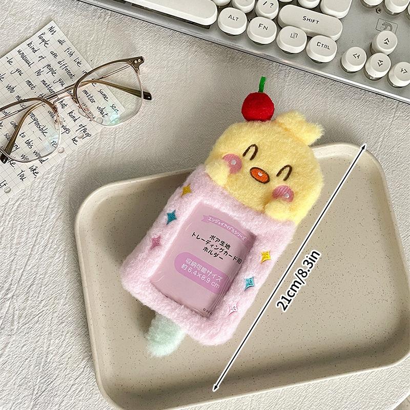 Plush Photocard Holder Cute Photocard Binder 3In Cards Albums For Cards Idol Kpop Cards Protective Case