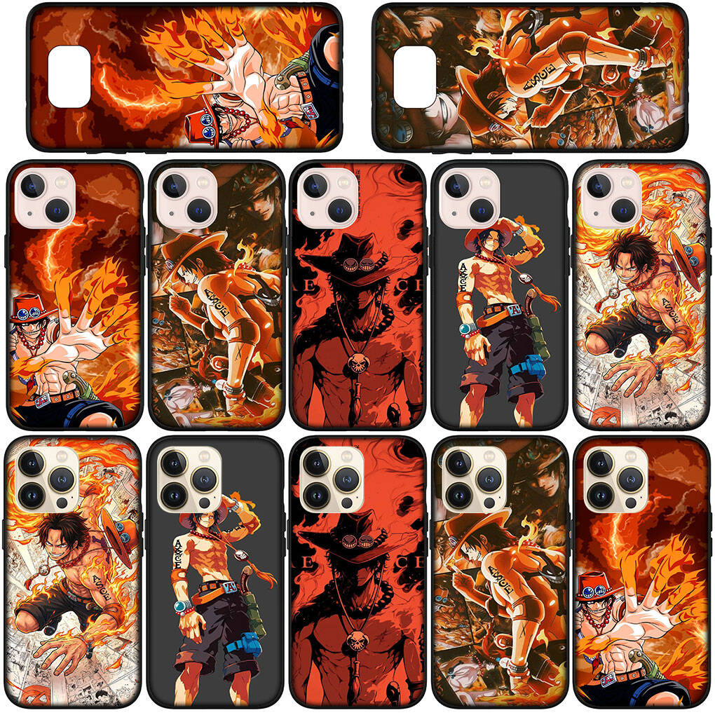 Phone Case for iPhone 17 15 16 Plus Redmi Note 14 12 11 13 Pro Max Huawei P30 P20 Lite OPPO A60 A40 A80 A38 A54 A17 Portgas D Ace One Pieces Cover