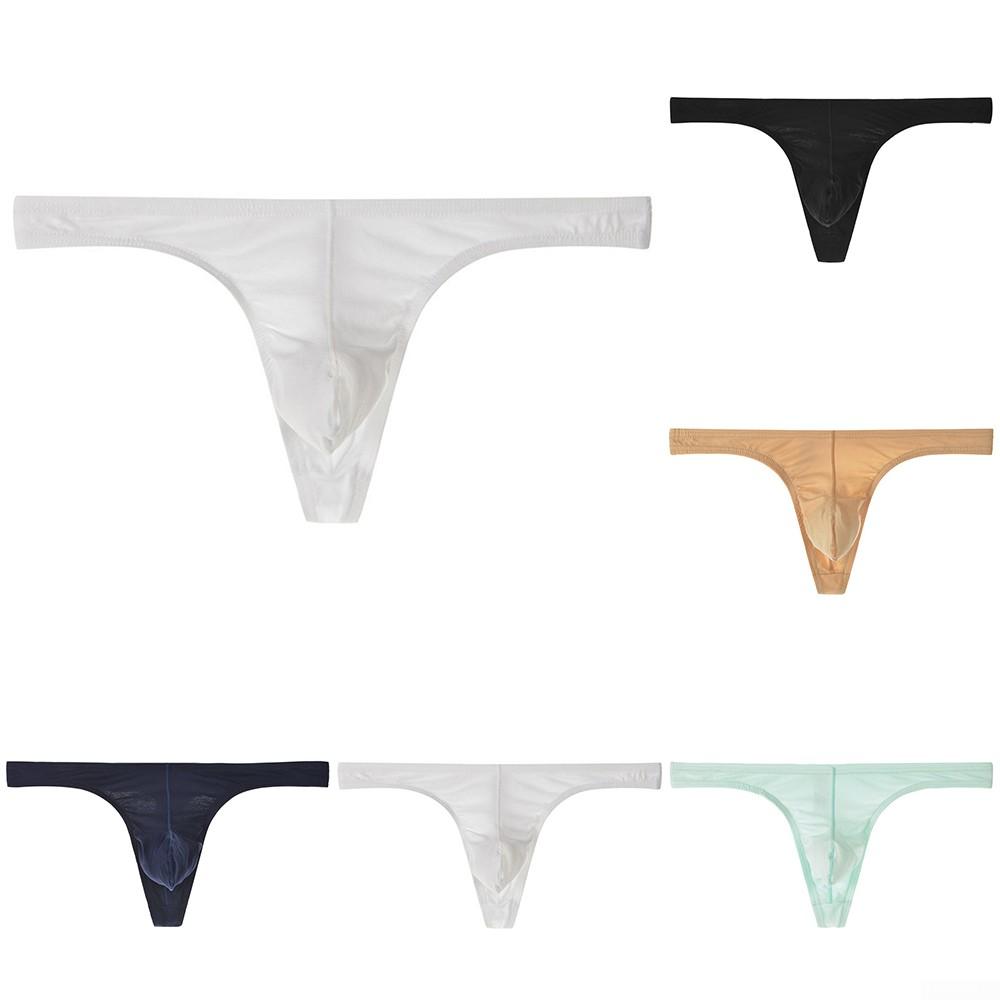 Soft Cotton Blend Men's G String Briefs Thong Panties Bikini Underwear