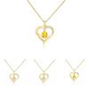 Baseball Necklace Heart Shaped Pendant For Mothers Day Gift Women Jewelry