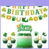 St. Patricks Day Irish Festival Decor Banner Cake Topper Party Supplies