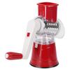 Hand Crank Vegetable Cutter Rotatable Fruit Grater Shredder Cutter Kitchen Accessory for HomeRed
